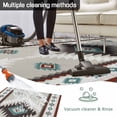 thumbnail image 5 of Turquoise Gray Boho Outdoor Rug 4x6 Ft - Reversible Patio Rug Outdoor Camping Rugs, Southwestern Ethnic Geometric Washable Indoor Outdoor Area Rugs, Non-Slip Outdoor Carpet Runner for Deck/Porch, 5 of 8