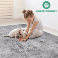 thumbnail image 5 of 2X3 Ivory/Sand Abstract Area Rug, Stain-Resistant & Non-Shedding, for Living Room, Bedroom, Dining, Home Office, 5 of 5