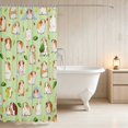 thumbnail image 3 of Erosebridal Guinea Pig Shower Curtain 72Wx84L for Girls, Green Tones Waterproof Bathroom Shower Curtain, 3 of 5