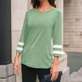 thumbnail image 6 of SUNBS Blouses for Women 3/4 Length Sleeve Shirts Casual Ladies Tops Trendy Fall Winter Clothes, 6 of 6