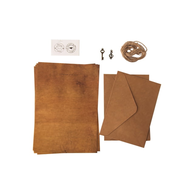 Juego de sobres Retro de alta dureza de papeles Vintage, Kit de papelería de estilo clásico, Kit de papel de carta a prueba de rasgaduras, 4 Uds. Sweethay EL009073-00