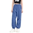 thumbnail image 5 of Kids Outdoor Hiking Pants Boys Girls Lightweight Breathable Casual Joggers Trousers for Boys Girls Daily School Wear Blue Girls Trousers Pants with Pockets 7-8Y, 5 of 6