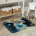 thumbnail image 7 of Pofeuu Colorful Stained Glass Deer Print Flannel Doormats Rug16"x24"Rug Washable Doormats Indoor Outdoor Rugs for Layered Front Door Mats, Porch, Kitchen, Entryway, 7 of 7