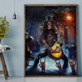 thumbnail image 3 of Cuadros Decorativos 30x40cm 5D DIY Taladro Redondo Completo Diamante Pintura Esqueleto Fantasma Guitarrista Decoración Likrtyny embutido en tela, 3 of 9