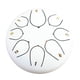 thumbnail image 2 of Fiudx Tambor de Mano de 6 Pulgadas con Sonido Relajante, Tambor de Acero Afinado Profesionalmente, Mazo de Madera Fácil de Tocar, Creación Musical para Meditación, Regalo para Músicos Adultos, Juego, 2 of 3