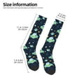 thumbnail image 2 of Naloa Galaxy With Ufo Thigh High Socks Extra Long Stretchy Sock Women Over Knee High Opaque Stocking Daily Wear, 2 of 6