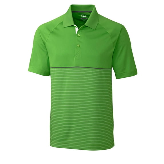 Cutter & Buck Men's Junction Stripe Hybrid DryTec Golf Polo