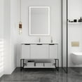 thumbnail image 2 of 48-Inch Freestanding Bathroom Vanity with Scratch-Resistant Resin Basin, Dual Sink Cabinet, Ample Storage & Silent-Close Drawers, Pre-Assembled Modern Vanity Unit for Easy Installation, 2 of 9