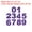 Purple, variant on Uxcell Reflective Number Stickers, Vinyl Mailbox Number Decals Self-Adhesive Black 3"