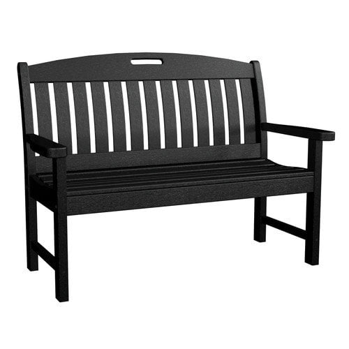 POLYWOOD Nautical Plastic Garden Bench