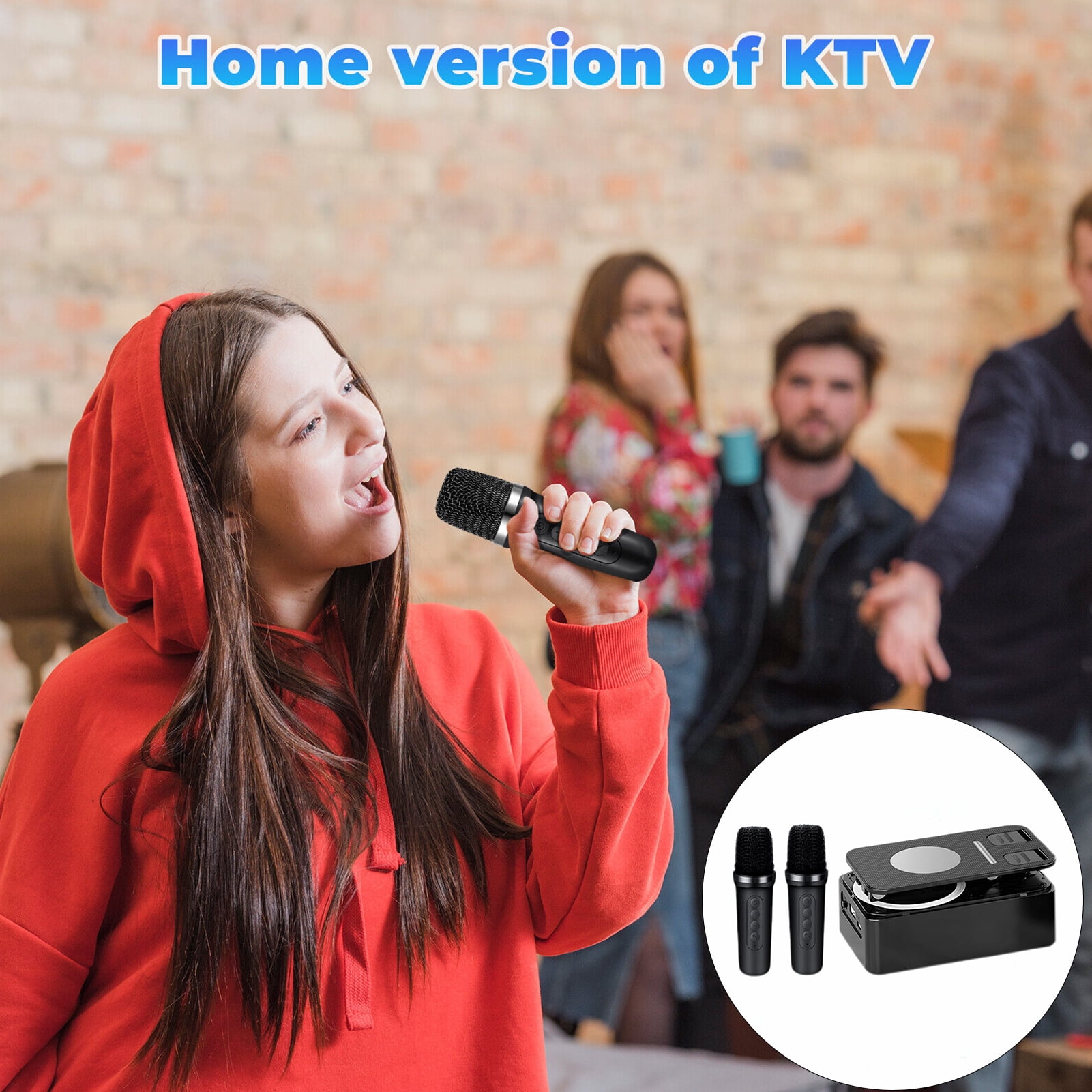 2-in-1 Cellphone Holder Portable Speaker Stable Connection Rechargeable Bluetooth-compatible Speaker Phone Mount with Light