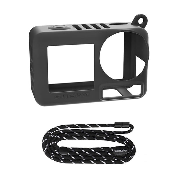 Funda de silicona continua para Osmo Action 4 y 3: ¡tapa de lente y cordón incluidos!