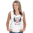 thumbnail image 5 of Support The Fight Breast Cancer Pink Tank Top Tee Shirt Women Brisco Brands S, 5 of 6