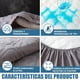 thumbnail image 4 of Protector de Colchón Blando,Protector Cubre Colchón Impermeable para La Protección del Colchón, Resistente A Los Ácaros del Polvo (Gris, Matrimonial-Full), 4 of 8