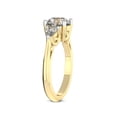 thumbnail image 4 of 2 Carat IGI Certified Heart Shape Lab Grown Diamond Engagement Ring | 14K Yellow Gold | Leona Three stone Side Pear Shape Lab Diamond Ring | FG-VS1-VS2 Quality Friendly Diamonds, 4 of 5
