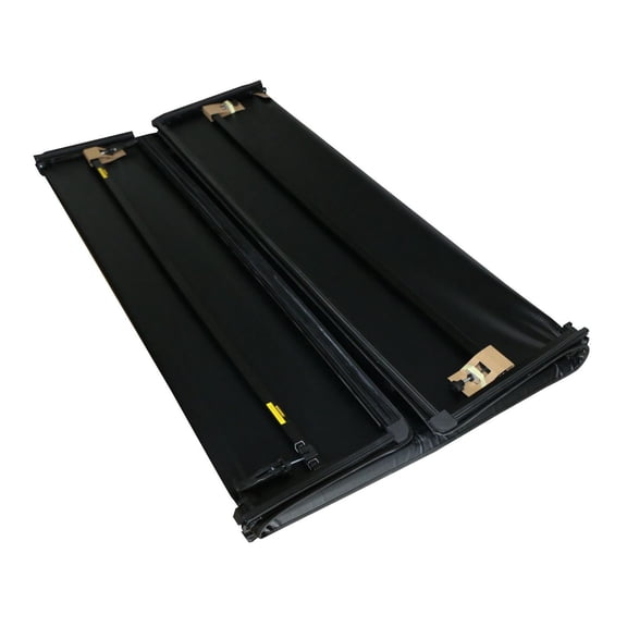 DAMAIJOY Tonneau Cover 6.5Ft Truck Bed 4-Fold Rear Upper for Ford for F150 2004-2008 1pc Black 1993M32104J