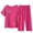 Hot Pink, variant on Iyufng Womens Pajama Sets,Pajama Sets for Women Plus Size,Short Sleeve Round Neck Loungewear Printed Tops Pants Set,Women's 2 Pieces Sleepwear Sets