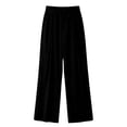 thumbnail image 6 of Diufon Womens Corduroy Pants Dressy Casual Button Elastic Waist Wide Leg Trousers with Pockets Fall Winter Fashion Clothes, 6 of 6