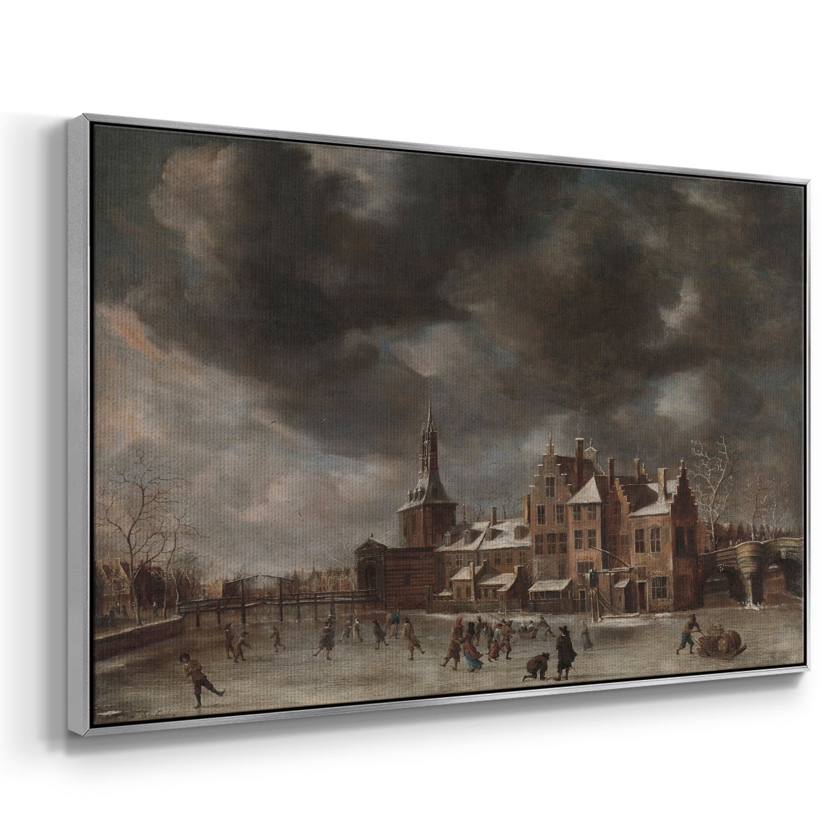 Vintage Landscape-CCCLXXXVIII By Wexford Home Framed in Silver Wood Gallery Wrapped Canvas 27 in. x 41 in.