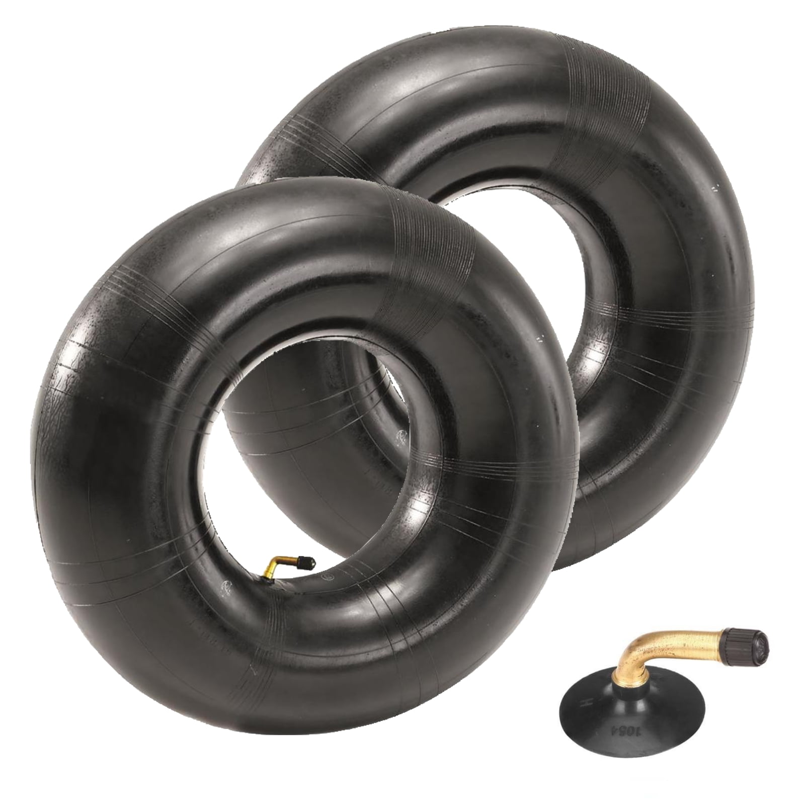 14" BLACK Pneumatic Wheelbarrow Wheel Tyre 3.50 4.00-8 Inner Tube BENT VALVE 