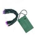 thumbnail image 2 of Northlight 20 Purple LED Wide Angle Mini Christmas Lights - 6.25 ft Green Wire - 6.25', 2 of 3
