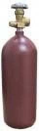 New 20 cu ft Steel Nitrogen Cylinder with CGA580 Valve, DOT Certified High Pressure Gas Tank for Industrial Beverage HVAC