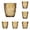 Gold-5PCS-One Size, variant on 6-Pack Acrylic Water Cup Set, Non-Toxic Shatter-Resistant Transparent Drinking Cups, Food-Grade Acrylic Water Tumblers For Restaurant, Juice, Water & Daily Use Gold-5PCS-One Size