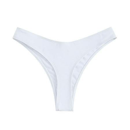 Womens Bikini Bottoms Cheeky Bikini Bottoms V Cut Swim Bottom High Waisted Bikini Bottoms Swimsuit Bathing Suit Thong Bikini Bottom