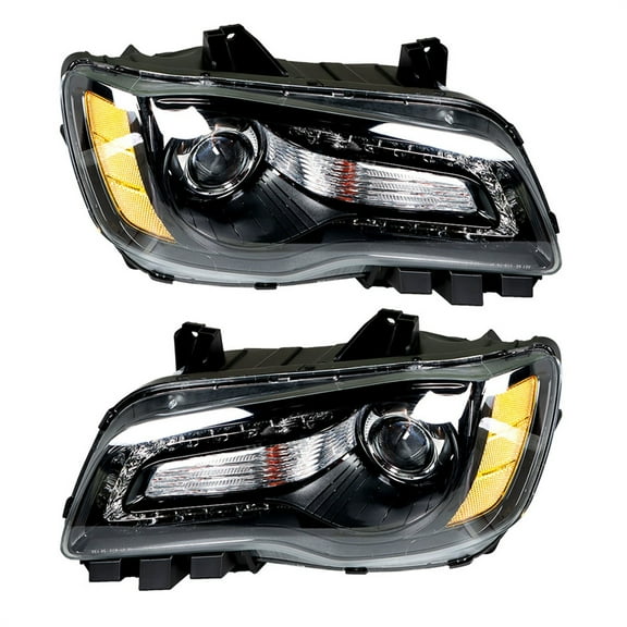 LABLT Left Right Side Headlamp for 2011-2014 Chrysler 300 Halogen Type Projector Passenger Driver Side Headlight