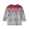 thumbnail image 3 of Iaqnaocc Shirts for Child Girls Size 7 3/4 Length Sleeve Cute Western Ethnic Style T-Shirts Girls Fashion Round Neck Blouses Basic Casual Gifts for Teen Girls Light Gray 8-9 Years, 3 of 4
