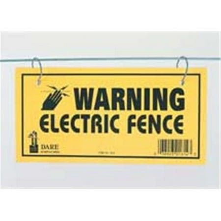 UPC: 0038923029211 | ELECTRIC FENCE WARNING SIGN YELLOW 3 PACK