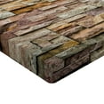 thumbnail image 2 of Ambesonne Marble Print Fitted Sheet, Urban Brick Slate Wall, California King, Multicolor, 2 of 3