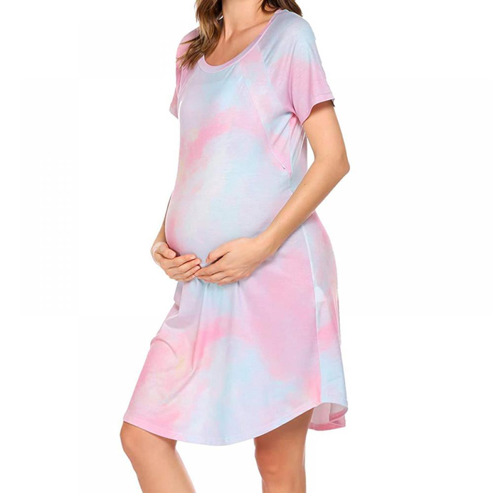 Baby Be Mine DeliveryLaborNursing Nightgown Womens Maternity Hospital  GownSleepwear for Breastfeeding Nursing Gown For Women Delivery Gown Maternity  Gown  Walmartcom