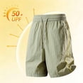 thumbnail image 6 of Aimik Women's Plus Size Athletic Shorts Solid Elastic Waist Shorts with Pockets and Drawstring Summer Comfortable Workout Bottoms, 6 of 6