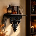 thumbnail image 7 of SLYNSHome Wall Mount Floating Shelf,Owl Shaped Vintage Hollow Sculpture Wall Display Rack,Black Decorative Wall Hanging Storage Bracket For Entryway Living Room Home Decor, 7 of 7