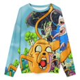 thumbnail image 4 of Adventure Time Cartoon Unisex Pullover Hoodie Fashion Round Neck Sweatshirts Sweater For Mens Womens, 4 of 6