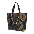 thumbnail image 2 of Fuzoiu Ball Phyton Snake Print Tote Bags for Women,Shoulder Bag, Gym Tote,Top Handle Ladies Shoulder Bags for Work Beach Travel and Shopping Grocery, 2 of 9