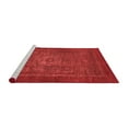 thumbnail image 2 of Ahgly Company Machine Washable Indoor Square Abstract Red Modern Area Rugs, 5' Square, 2 of 4