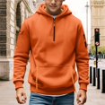thumbnail image 2 of Mercatoo Hoodies for Teen Boys Quarter Zip Pullover 𝐕intage Long Sleeve Outdoor Athletic Sweatshirt Kids Fall Sports Hoodie, 2 of 6