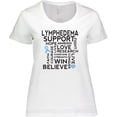 thumbnail image 3 of Inktastic Lymphedema Awareness Month Ribbon Women's Plus Size T-Shirt, 3 of 5