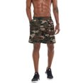 thumbnail image 3 of Pantalones cortos de entrenamiento para correr, G Gradual, para hombre, color verde camuflaje, 3 of 7