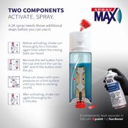 SprayMax 3680065 2K Clear Coat, 11.2 oz, Matte