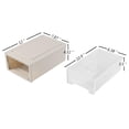 thumbnail image 3 of 4 Pack Plastic Desktop Chest of Drawers, 6 Quart Plastic Storage Drawers Organizing Bins, 3 of 7