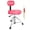 Pink, variant on 5 Core Drum Throne w Backrest 4" Padded Stool Adjustable 24.5" Drummer Chair w 441Lb Capacity