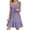Purple, variant on Summer Cotton Linen Dress for Women Casual Sleeveless V Neck Mini Tank Dress Tiered A-line Flowy Beach Sundress