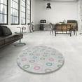 thumbnail image 3 of Ahgly Company Indoor Rectangle Patterned Platinum Gray Novelty Area Rugs, 5' x 7', 3 of 6