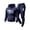 Navy_#03, variant on Sewkxo Sweatsuit for Men 2 Piece Set Fashion 2026 Fleece American Flag Print Drawstring Hoodie and Sweatpants Fall Winter Hooded Solid Color Ribbed Pullover Set with Pocket,Light Gray L