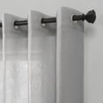 thumbnail image 2 of No. 918 Erica Crushed Sheer Voile Grommet Curtain Panel, 51"x63", Silver, 2 of 6