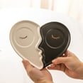thumbnail image 3 of DELARLOCHEF Smile pattern mug, Black and white, Mr and Mrs Gift, 3 of 11