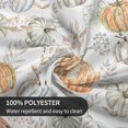 thumbnail image 6 of Fall Autumn White Pumpkin Round Tablecloth 60 Inch Thanksgiving Orange Grey Pumpkins Table Cloth Watercolor Harvest Reusable Circle Table Cover Clothes for Party Dining Room Kitchen Outdoor Decor, 6 of 6
